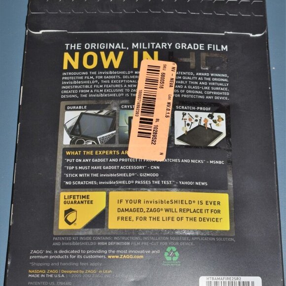 ZAGG Invisible Shield High Definition Screen for Amazon Kindle Fire II - Picture 2 of 2